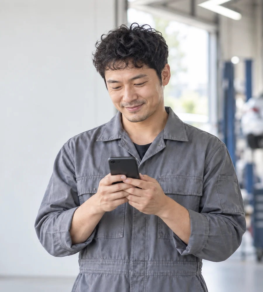 울산 직장인 일수 대출 상담을 휴대전화로 안내받는 고객